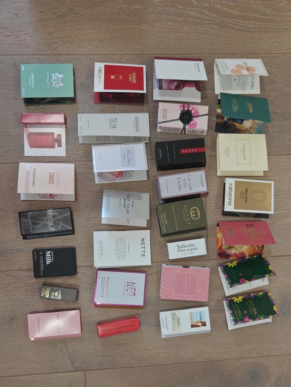 Assorted Women's Skincare & Fragrance Sample Collection